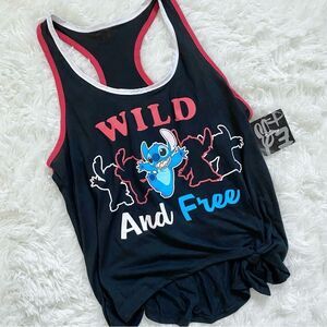 Disney Lilo & Stitch Black Graphic Tank Top